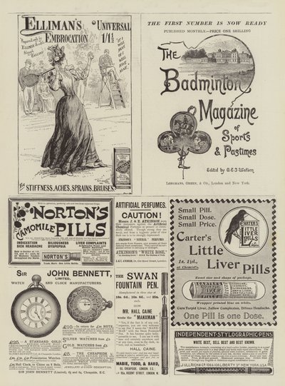 Page of Advertisements by S.T. Dadd